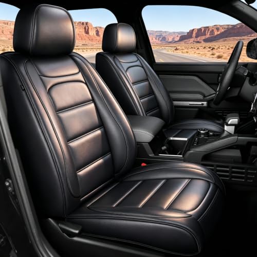 Custom Fit for Ford Ranger Seat Covers 2026 2025 (5 Seats #017 Black)