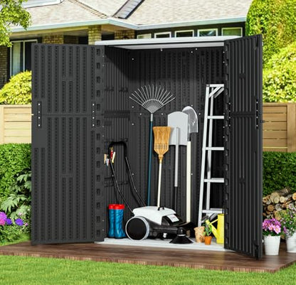 Outdoor Storage Cabinet Waterproof (Black)