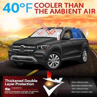 Windshield Sun Shade for 2020 (for 2020-2026 Benz GLE)
