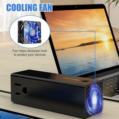 300W Car Power Inverter Dual DC 12V to 110V AC Car Power inverters with PD 36W USB (300W)