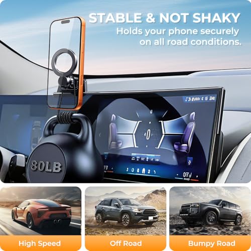 Car Phone Holder for BMW X5 (Fit for 2024-2026 X5/X6 & 2023-2026 X7, 14.9-Inch)