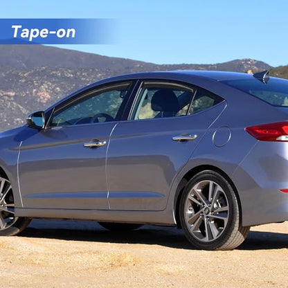 Window Visors Rain Guards for 2011 (2011-2016 Hyundai Elantra Sedan)