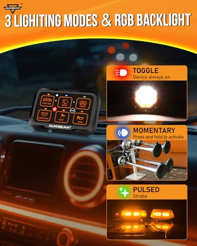 6 Gang Switch Panel Bluetooth RGB AR (6 Gang Bluetooth Panel (One Side Output))