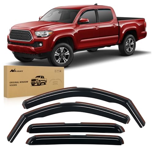 in Channel Rain Guards for Toyota Tacoma Double Cab 2005 (Tacoma 2005-2015 Double Cab)