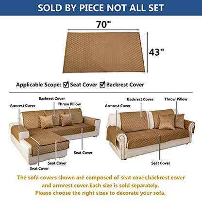 Couch Cover Sectional Couch Covers (43''x70''/Rectangular / Coffee)