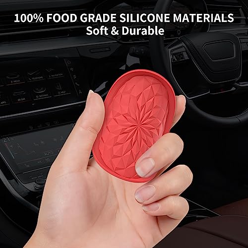 Car Coasters for Cup Holders [4 Pack] (4 Pack-red)