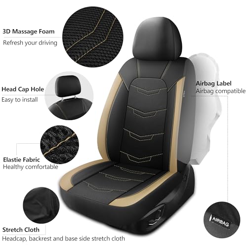 Car Seat Cover (N2 Black Beige / Full Set)