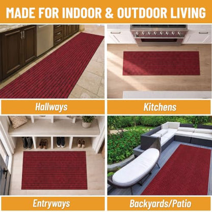 2x33 Hallway Runner Rug (Red / 2' x 33' (Runner))