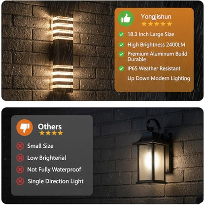18inch LED Square Up & Down Wall Lights (18inch-1Pack)