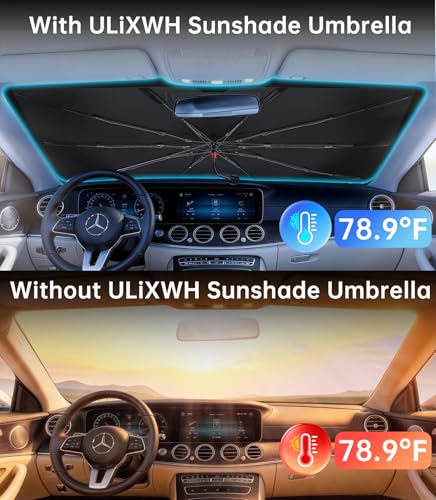 Upgrade Universal Windshield Sun Shade Umbrella (Medium (57"L x 32"W) Universal)