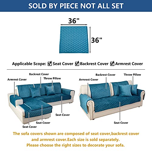 Couch Cover Sectional Couch Covers (36''x36''/Square / Blue)