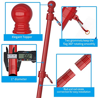 Flag Pole Upgraded Bracket (Red)