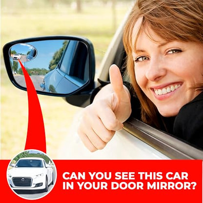 Blind Side Mirrors for the Car (Semi Oval / Pack of 2)