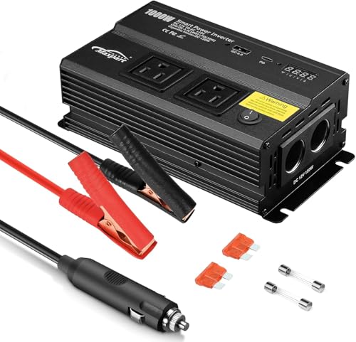 1000W Power Inverter for Car (1000W / Black)