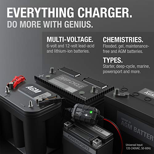GENIUS2 2A 6 12V Smart Battery Charger (2A)