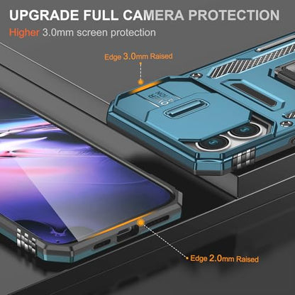 Phone Case for 16 Plus Case with Camera Cover (iPhone 16 Plus 【6.7 inch】 / Light Blue)