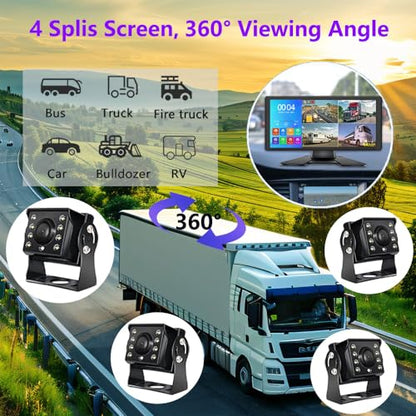 4K RV Backup Camera (10.36 Inch Monitor)