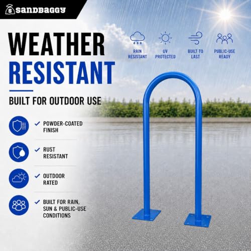 U Shaped Bike Rack (Blue)