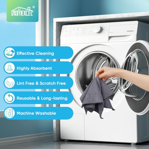 Grey Microfiber Cleaning Cloth (Grey)