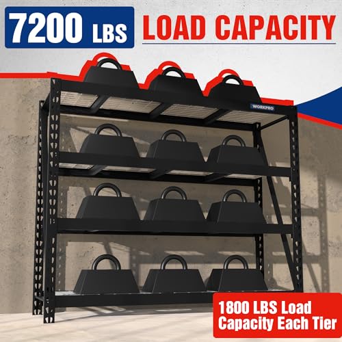 Heavy Duty Metal Shelving (68"W x 24"D x 65"H)