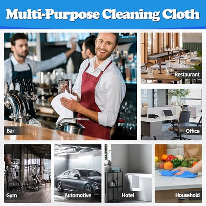 Shop Towels Microfiber Cleaning Cloth Bulk (200PK / 4 Colors)