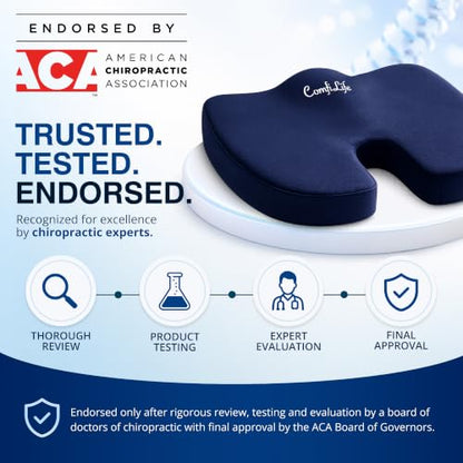 Doctor Recommended Seat Cushion (Navy Blue / Large)