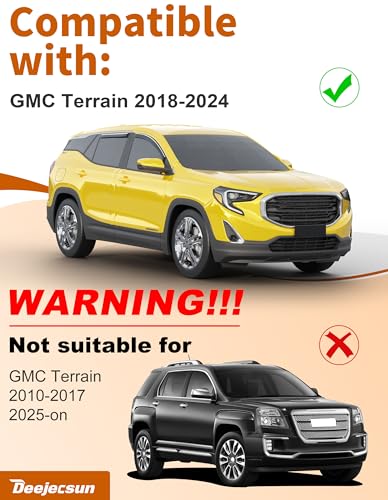 in Channel Window Visors Rain Guards for GMC Terrain 2018 (for 2018-2024 GMC Terrain)