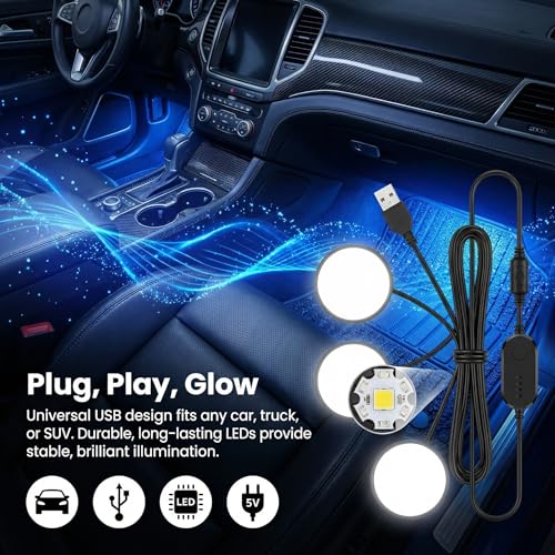 Car LED Interior Lights (Yellow)