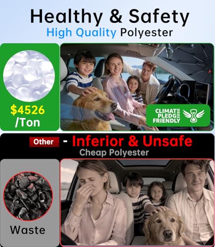 Upgrade Universal Windshield Sun Shade Umbrella (Small (53"L x 30"W) Universal)