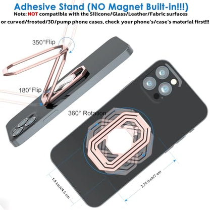 Phone Ring Holder Finger Kickstand (Silver Rose Gold)