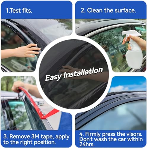 Window Visors Rain Guards for 2011 (2011-2021 Jeep Grand Cherokee)