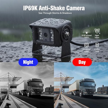 7 inch AHD1080P Wired RV Backup Camera System (7" 1-Cam)