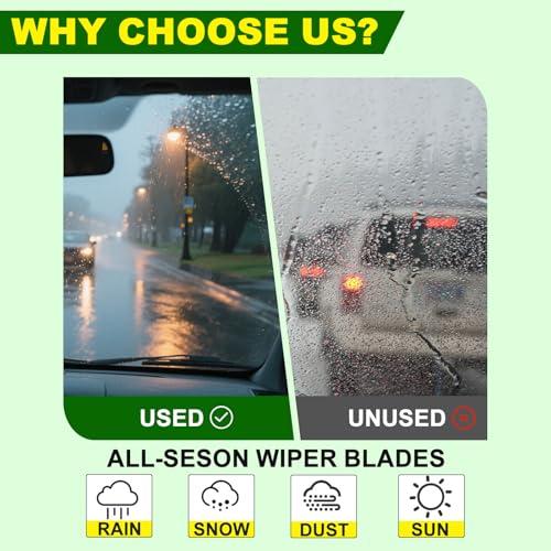 QUALITY 24in + 19in Premium All (24"+19"(Pair for Front Windshield))