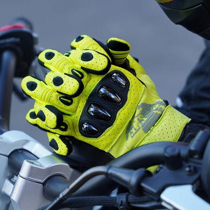 SPS 2 Plus Unisex Touchscreen Road Racing Motorcycle MTB Sports Gloves Also fit BMX MX ATV Mountain Bike Bicycle Cycling Off (Yellow Sps-2 Plus / S Adult)