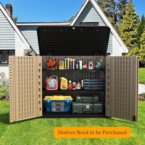 Outdoor Storage shed (coffee / Standard-26 cu ft)