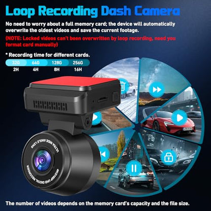 Dash Cam Front 4K (32GB-M9 Dash Cam Front Only 4K WiFi)
