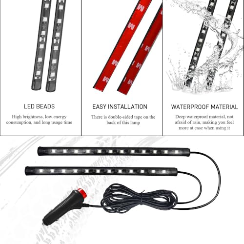 Car LED Strip Light (Red / Cigarette Lighter)