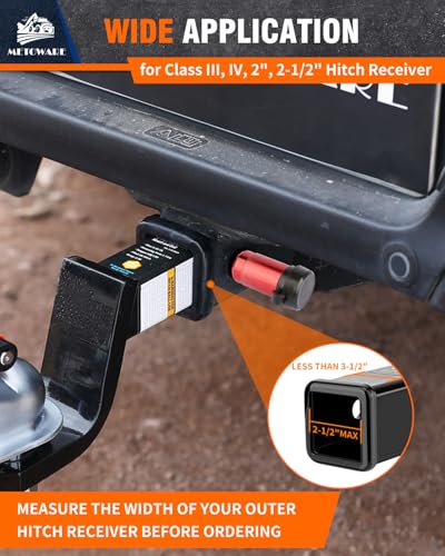 Trailer Hitch Lock Fits Class III (Red / 1 Pack)