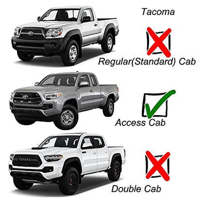 Window Visors Rain Guards for 2005 (2005-2015 Tacoma Extended Cab)