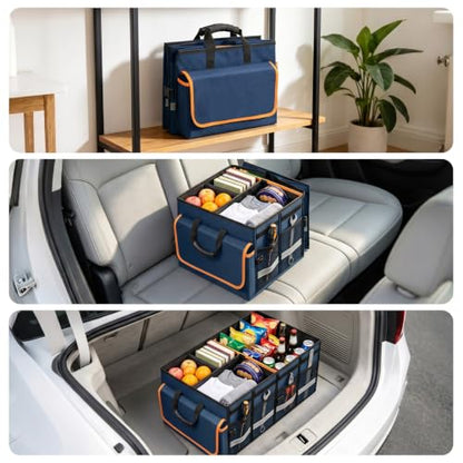 Car Trunk Organizer and Storage for Car (Blue / Medium)