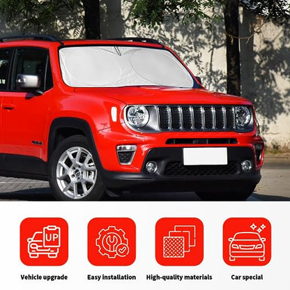 Windshield Sun Shade for Jeep Patriot Renegade 2015 (for Jeep Renegade SUV 2015-2025)