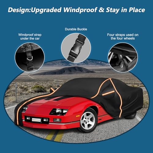 Car Cover for Chevy Camaro 1982 (Black / for Chevy Camaro 1982-2002)
