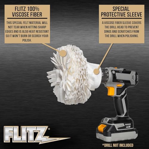 Buff Ball w 1.76oz Metal Polish Paste (7-Inch)