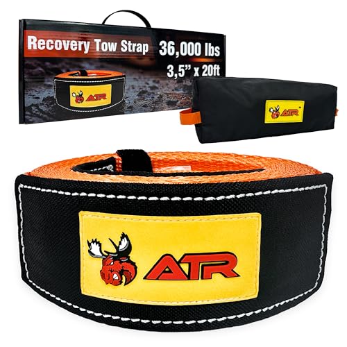 Recovery Tow Strap 3.5 x 20 ft (Recovery Tow Strap 3.5" x 20ft 36,000 lbs (Orange) / Straps)