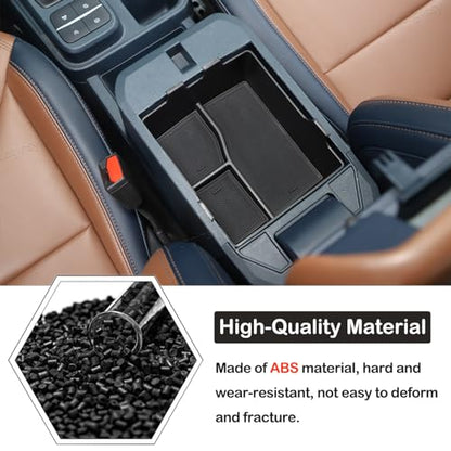 2 Layers Armrest Box Storage Box Compatible with Ford Maverick 2022 (Double Armrest Box Tray)