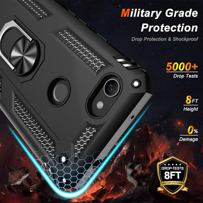 for Google Pixel 3A XL Case with Screen Protector (Black / Google Pixel 3A XL)