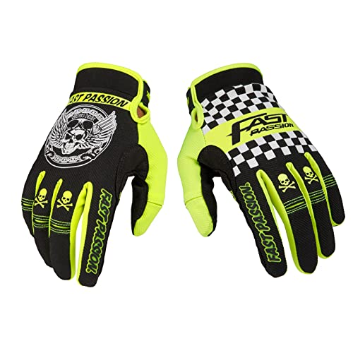 Motorcycle Gloves for Men Women (X-Large / Black/Green01)