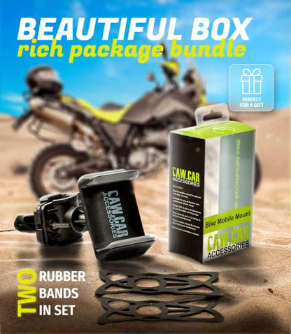 Metal Bike & Motorcycle Phone Mount for Any Smartphone (Metal (Aluminium))