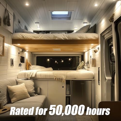 2 Pack RV Recessed LED Ceiling Lights 12V 3” (3000K 2-Pack)