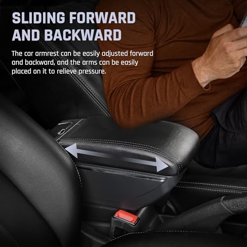 for KIA Stonic Rio 3 2018 (NO USB Ports / Black Thread)